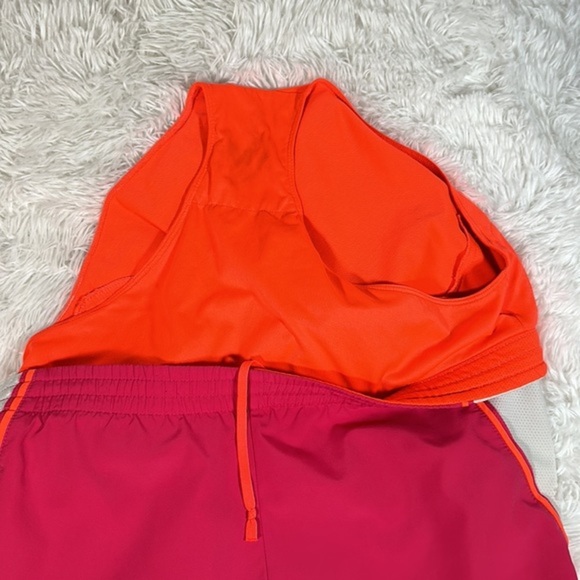 Nike Dri-Fit Pink, Orange & White Mesh Athletic Shorts - Picture 8 of 10
